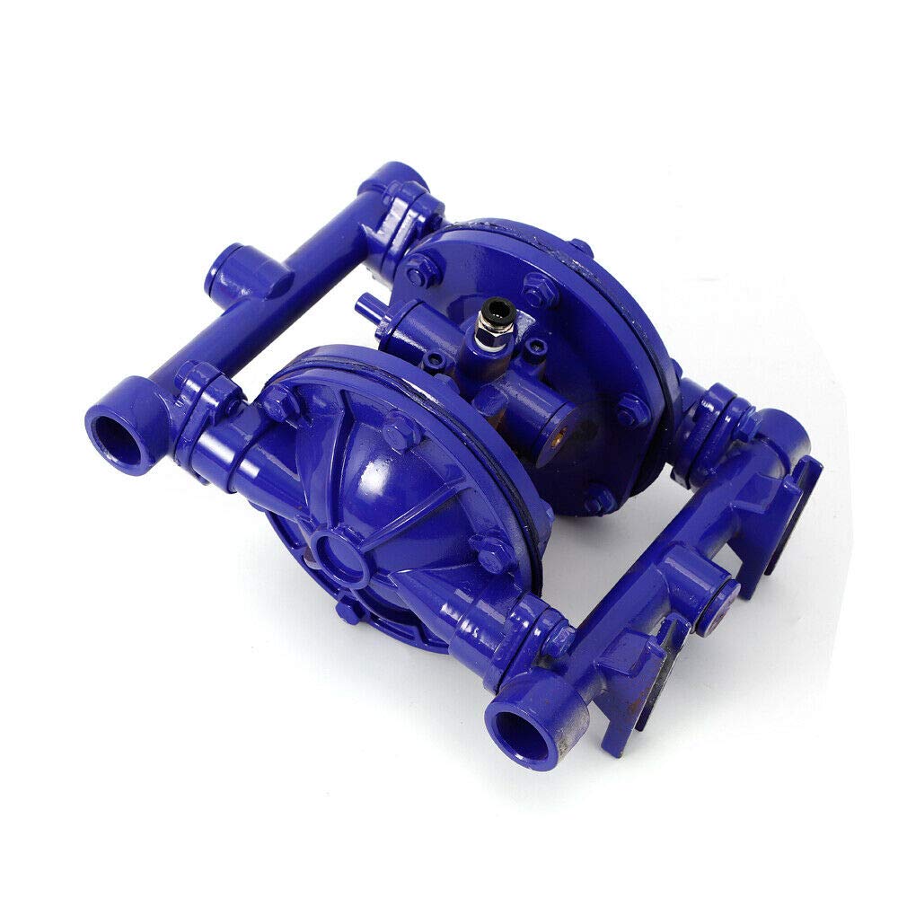 1/2 Inch Air-Operated Double Diaphragm Pump - Cast Iron Construction for Low Viscosity Petroleum & Chemical Fluids - US Stock - Ideal for Industrial Transfer, Chemical Processing & Fluid Handling Applications
