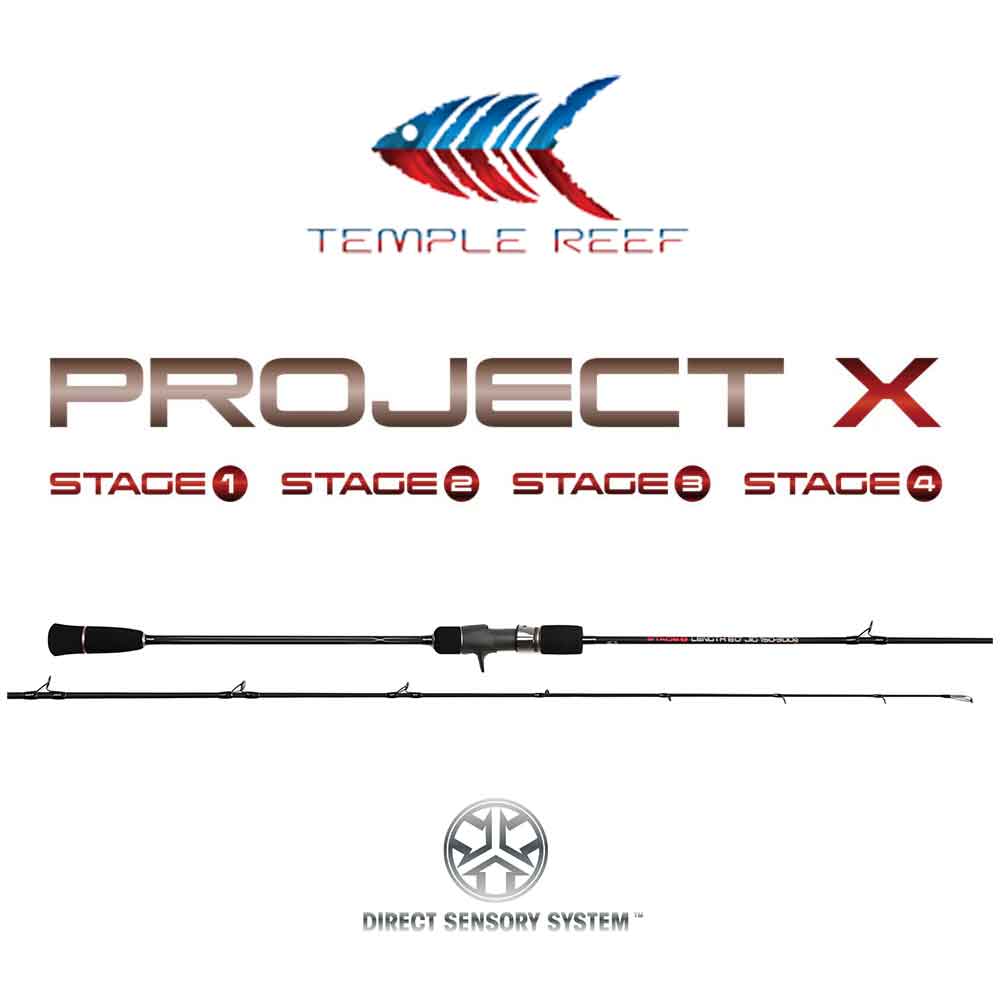 Temple Reef 6FT Project X Slow Pitch Jigging Rod - Premium Saltwater Fishing Rod for Deep Sea Jigging, Trolling & Bottom Fishing - Perfect for Offshore Anglers & Game Fish Enthusiasts