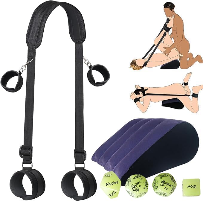 Adult Sex Swing for Couples - Over The Door Adjustable Bondage Swing with 300LB Capacity - Kinky Bedroom Furniture for BDSM, Spice Up Your Sex Life - Perfect for Couples Play, Adult Toys & Erotic Adventures