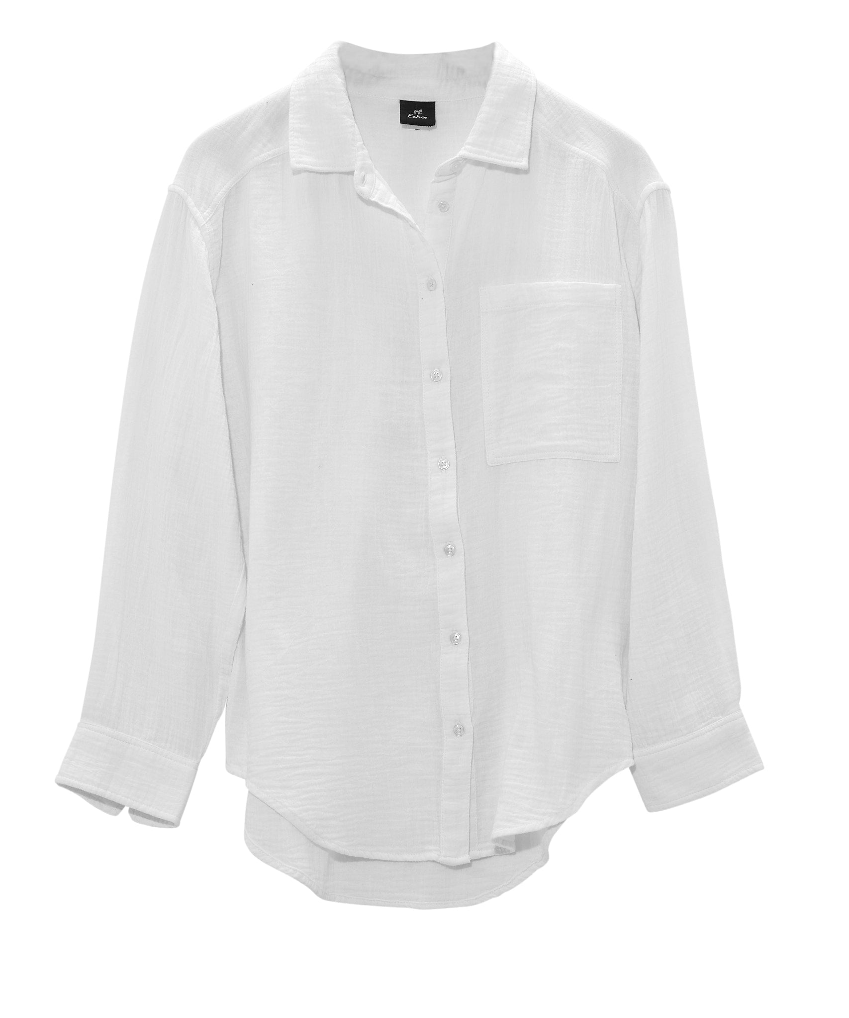 Supersoft Gauze Boyfriend Shirt for Women - Comfortable Loose Fit Long Sleeve Top for Casual Wear, Date Night & Layering
