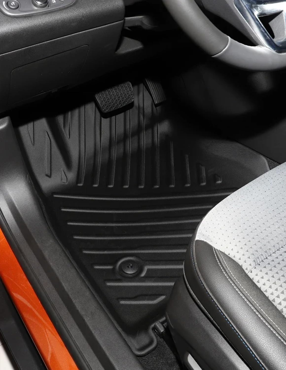 SMABEE 6-Piece All-Weather TPE Floor Mats Set for 2024-2025 Chevy Trax - Includes Floor Liners, Backrest Mats & Cargo Liner | Durable Black Interior Accessories | Perfect for Daily Commutes, Road Trips & Outdoor Adventures
