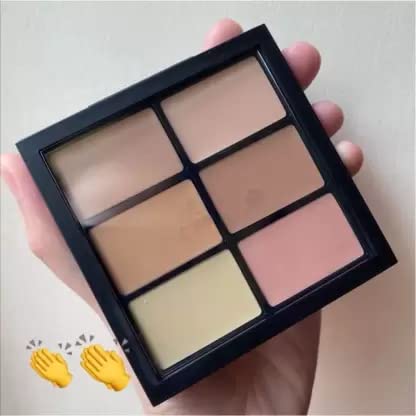 Professional 6-Color Concealer Palette - Full Coverage Cream Concealer for Dark Circles, Blemishes & Contouring - Ideal for Makeup Artists & Everyday Use