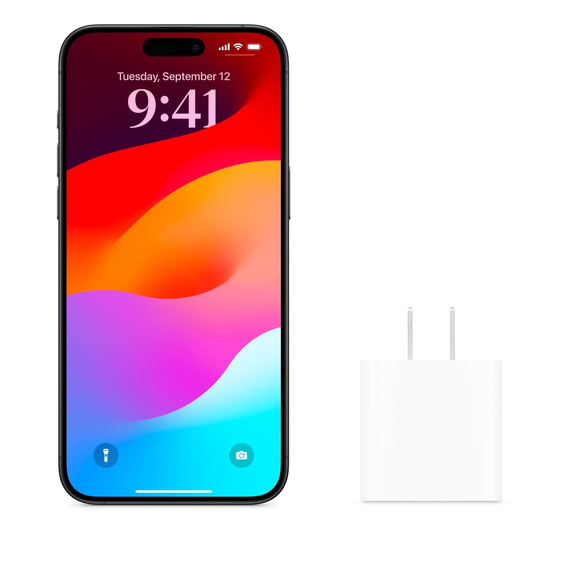 Apple 20W USB-C Fast Charger - Compact Power Adapter for iPhone 13/12/11/X/8, iPad & AirPods | Type C Wall Charger with Quick Charge Technology | Perfect for Travel, Home & Office Use
