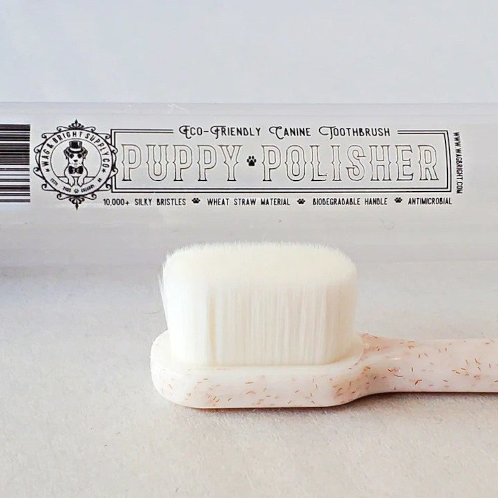 Biodegradable Dog Toothbrush for Puppies - Gentle & Effective Dental Care for Small Dogs - Perfect for Daily Teeth Cleaning and Oral Hygiene at Home