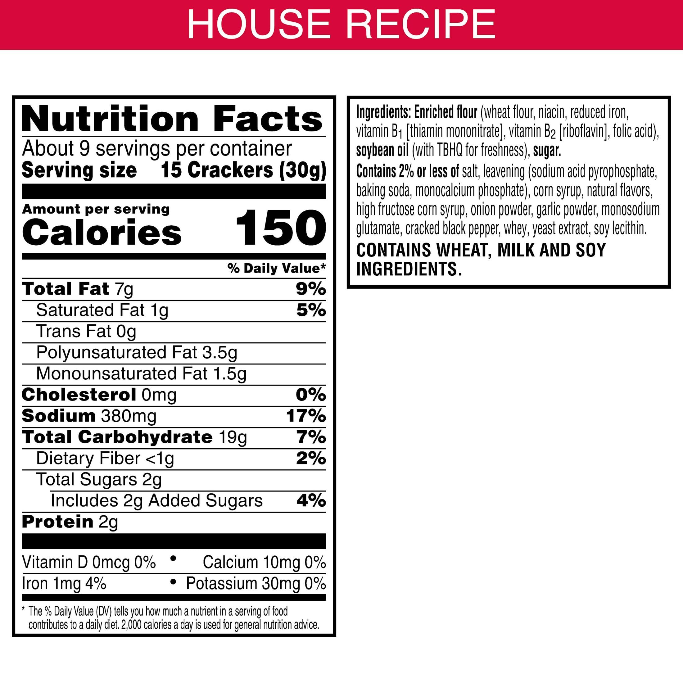 Town House FlipSides Minis Oven Baked Crackers - 12 Boxes, House Seasoned Snacks for Lunch, Party & On-The-Go | Crunchy Baked Crackers Perfect for School, Office & Travel Snacking