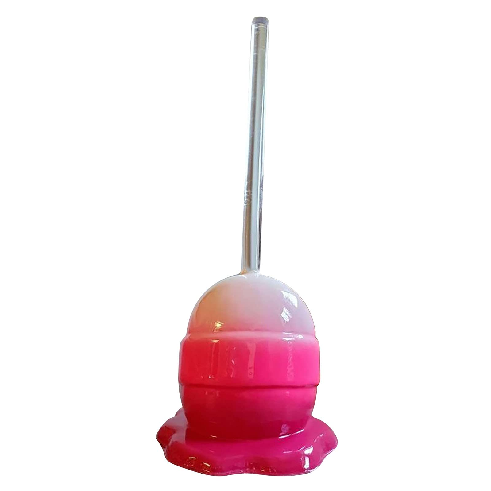 Melting Lollipop Popsicle Sculpture - Pop Art Home Decor Statue for Modern Living Room, Bedroom & Office Decoration | Unique Gift Idea for Art Lovers