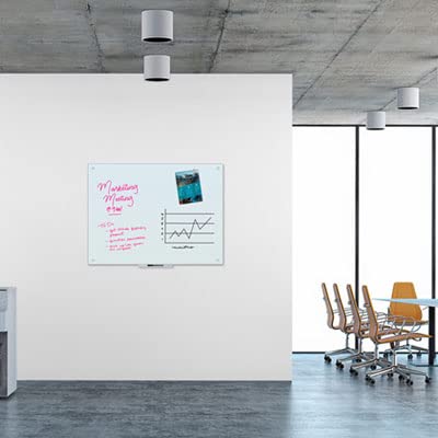 U Brands Magnetic Glass Dry Erase Board - 35