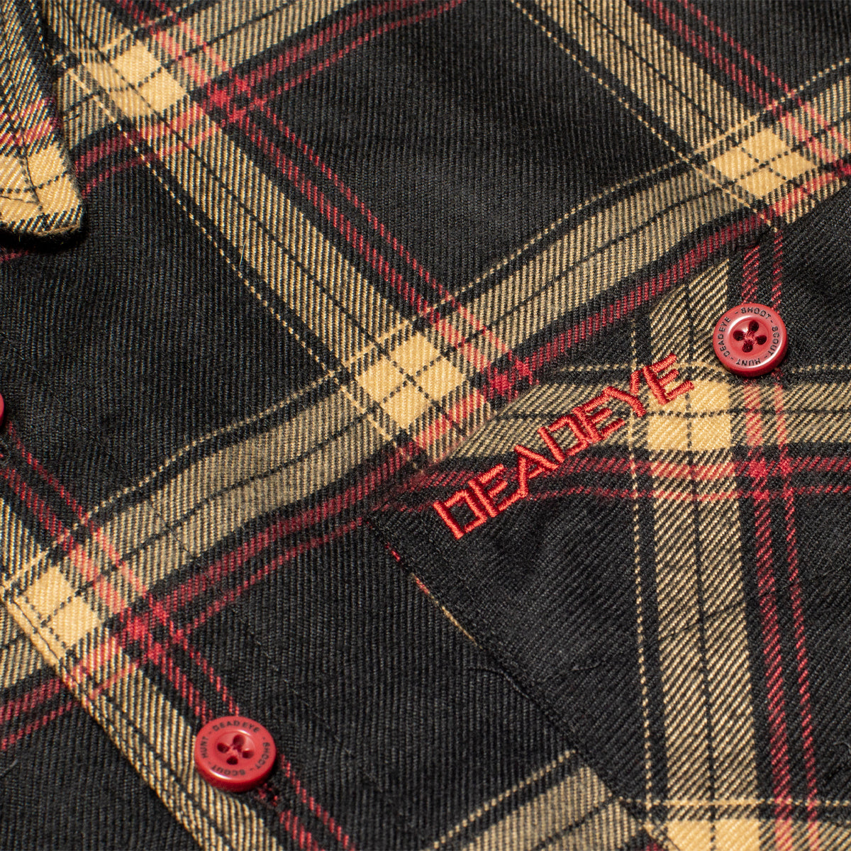 Deadeye Outfitters Jackson Flannel Shirt for Men - Soft Plaid Button Down Shirt for Hunting, Camping & Outdoor Adventures