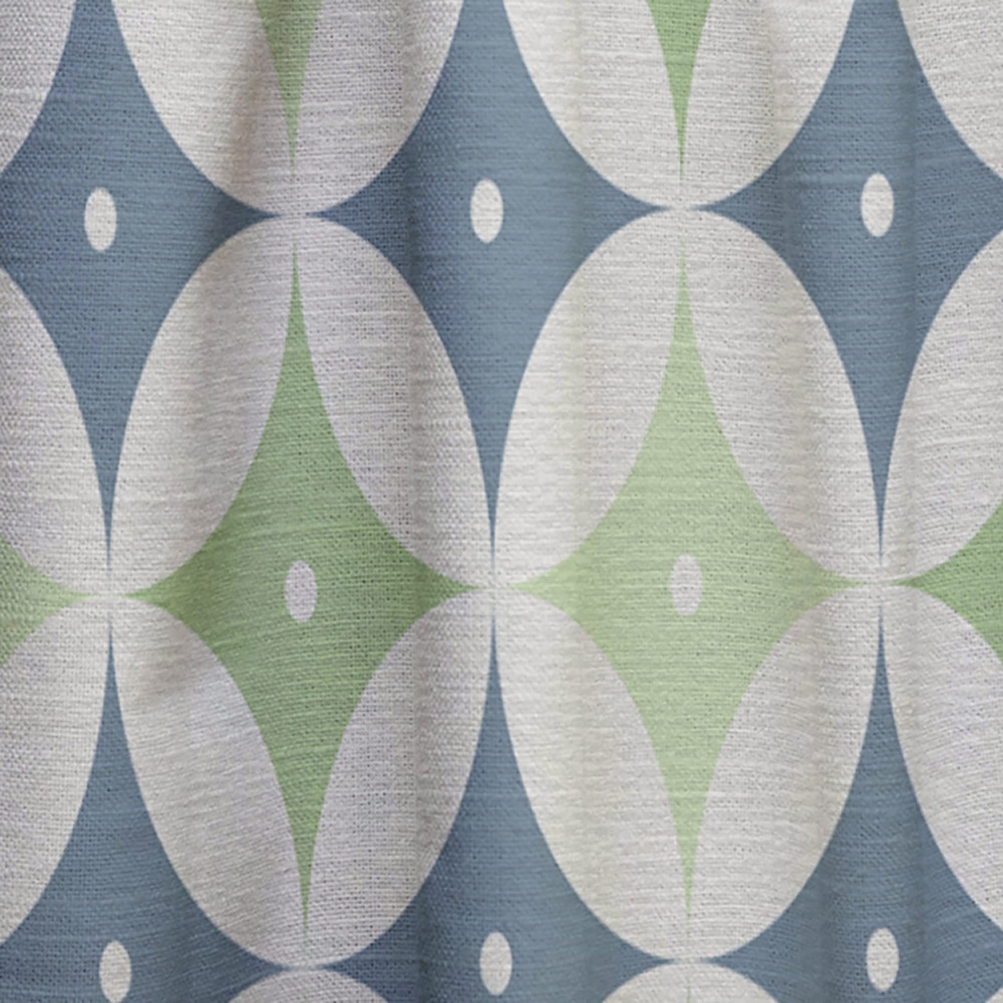 Retro Geometric Design Thermal Insulated Curtains - Single Panel 52x63 Inches - Blackout Drapes for Bedroom & Living Room - Perfect for Home Decor, Privacy & Energy Efficiency