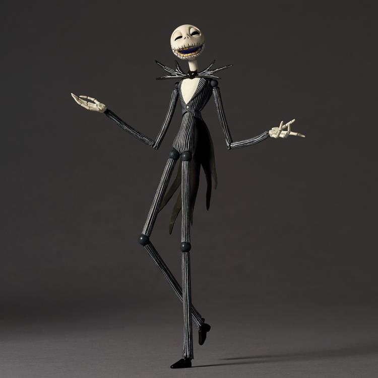 Amazing Yamaguchi Revoltech Jack Skellington Action Figure - The Nightmare Before Christmas Ver. 1.5 (NR016) - Perfect for Collectors & Movie Fans Display