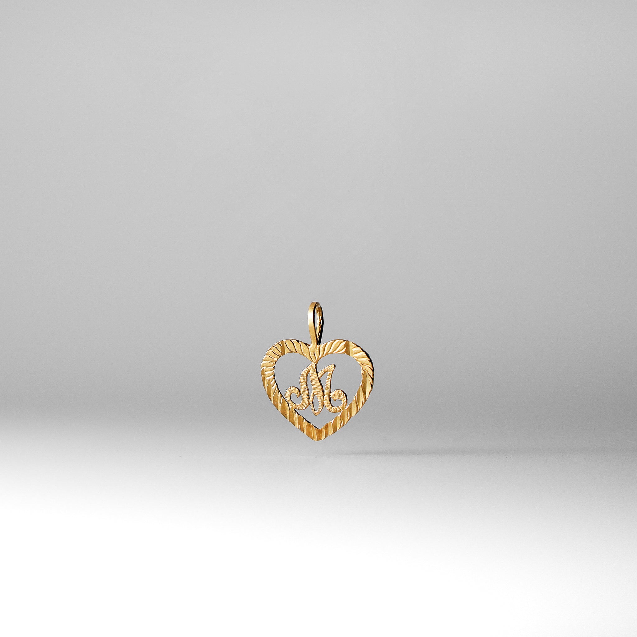 Gold Heart Letter M Pendant Necklace - Personalized Initial Charm for Women & Girls | Perfect for Valentine's Day, Birthday Gifts & Everyday Jewelry
