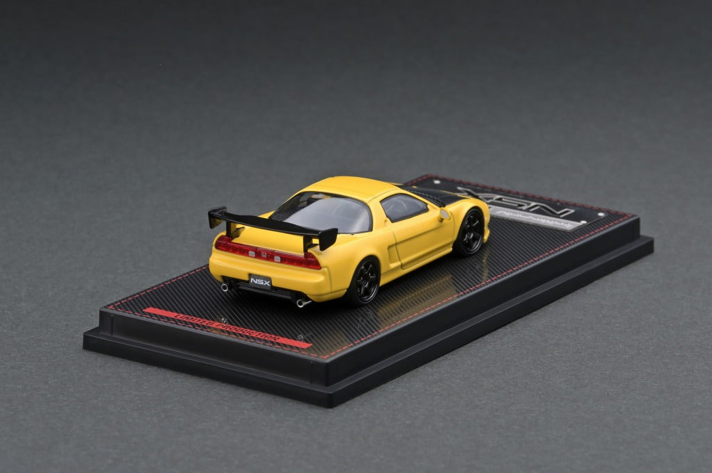 1/64 Scale Honda NSX (NA1) Matte Yellow Diecast Model Car - Collectible Toy for Display, Racing Games & Car Enthusiasts