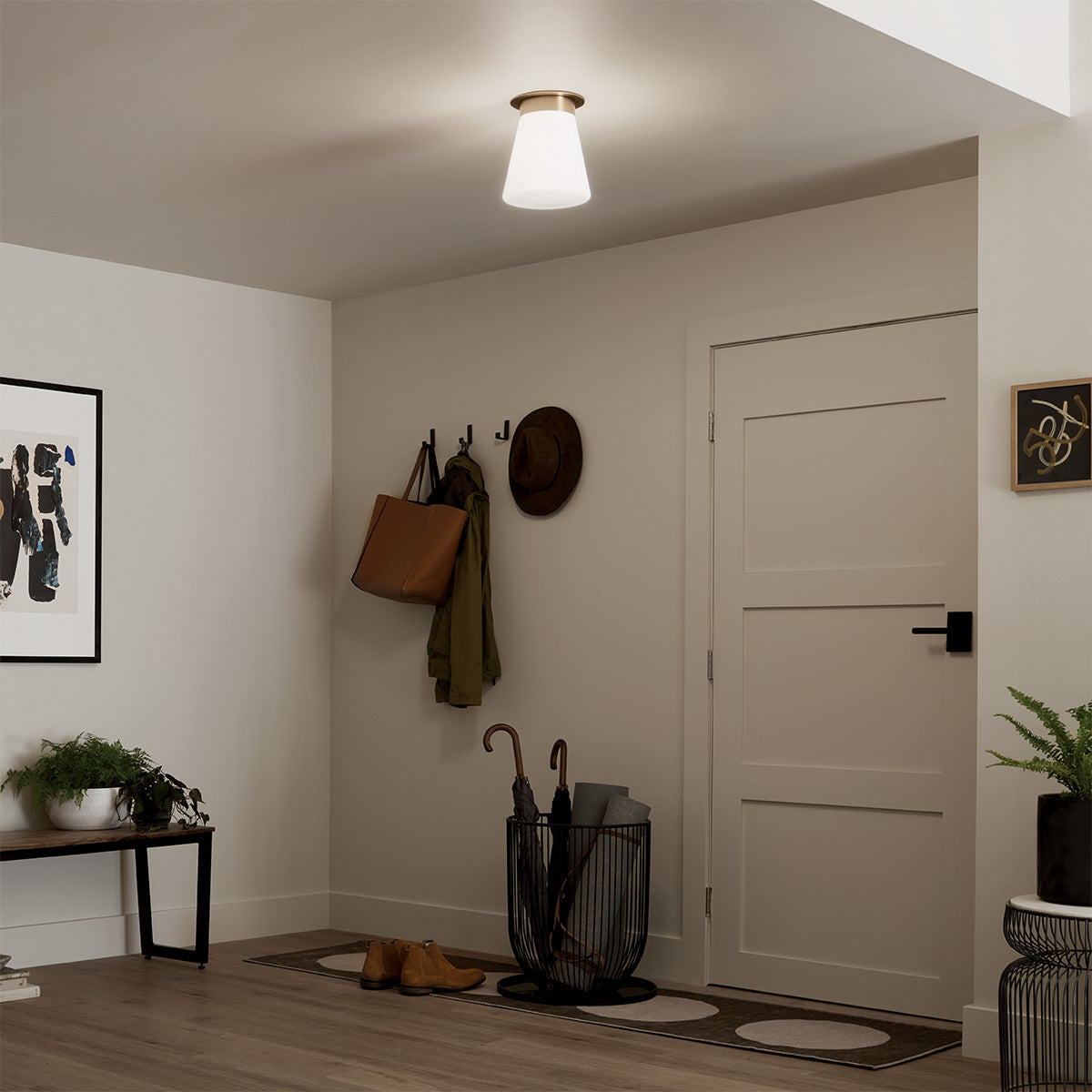 Albers Flush 1 Liter E27 Ceiling Light Fixture - Modern LED Lighting for Bedroom, Living Room & Hallway