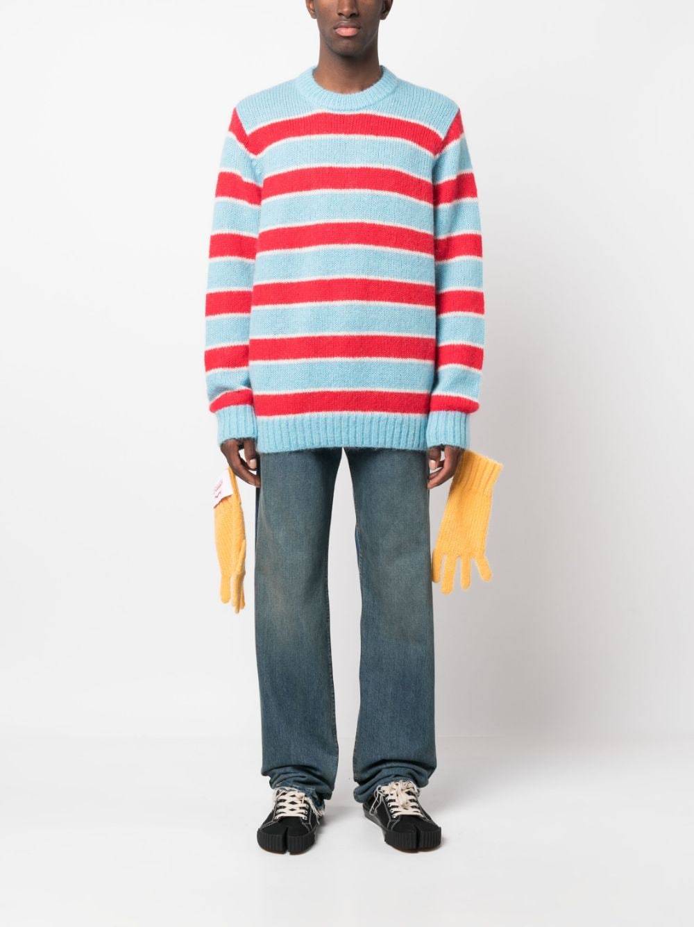 CHARLES JEFFREY LOVERBOY PRE Red Sweater for Men - Fashion Knitwear for Casual Wear & Street Style Outfits