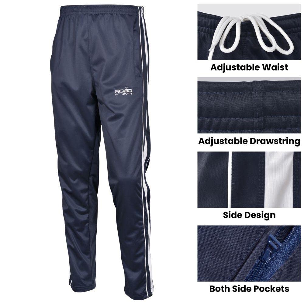Robo Sports Men's Training Track Suit - Lightweight Running Jogging Outfit with Moisture Wicking Technology - Perfect for Gym Workouts, Marathon Training & Casual Streetwear