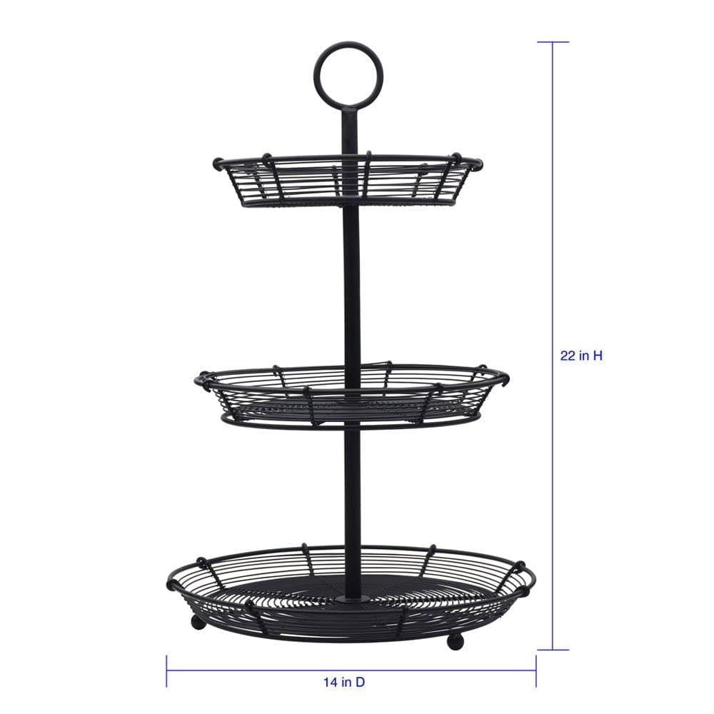 Tulsa Adjustable 3-Tier Serving Stand - Versatile Kitchen Organizer for Parties, Desserts & Appetizers | Perfect for Entertaining, Buffets & Home Decor