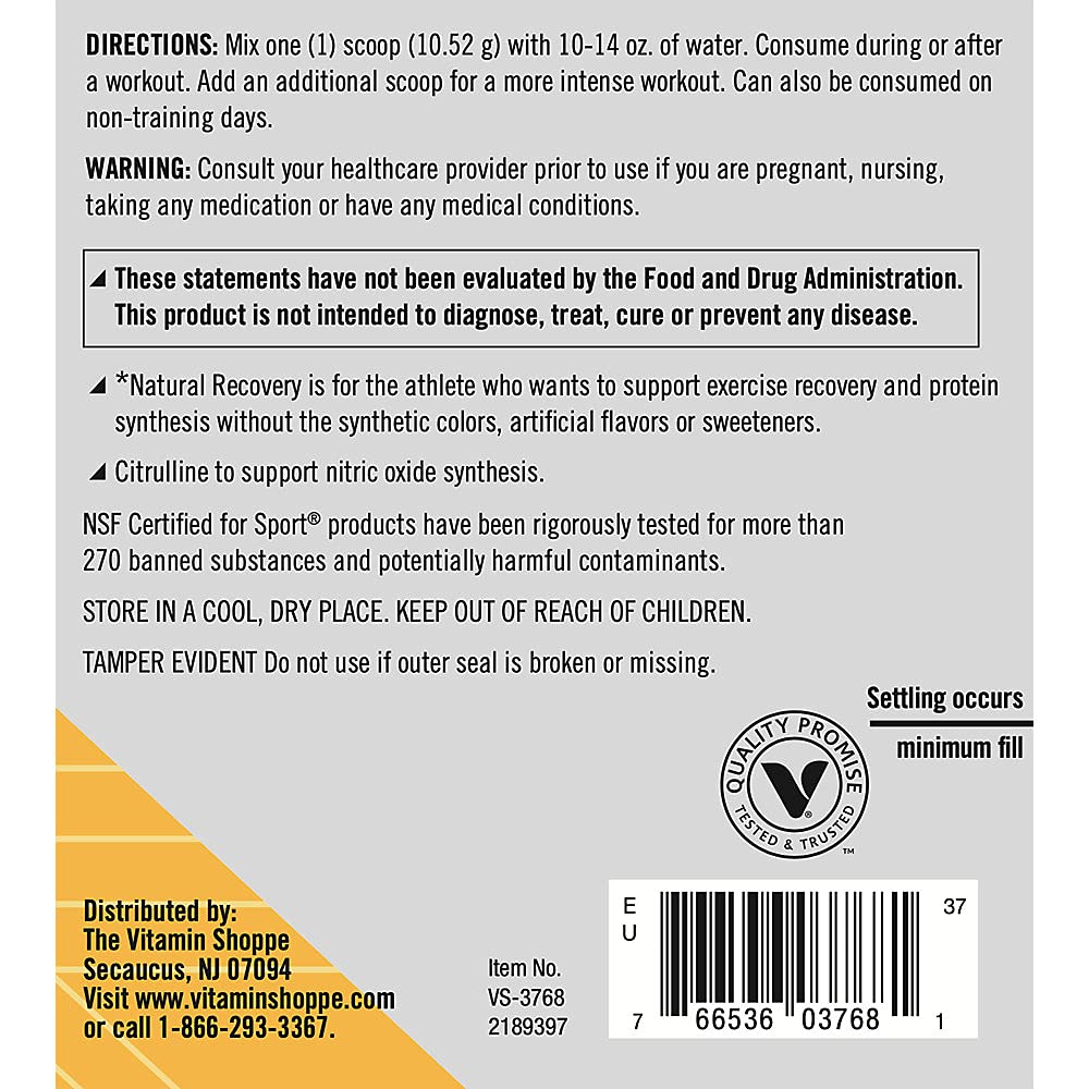Natural Recovery Powder with 7.7g Amino Acids - Mixed Berry Flavor (11.1 oz, 30 Servings) | Post-Workout Muscle Recovery & Energy Boost for Athletes & Fitness Enthusiasts