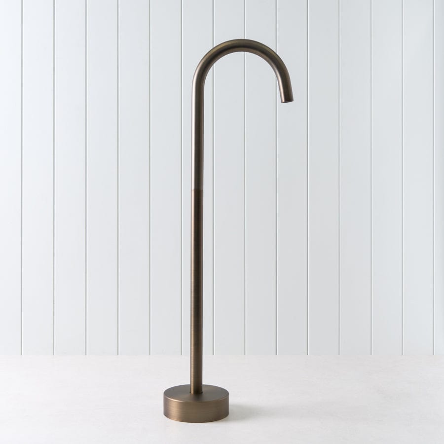 Antique Brass Freestanding Bath Spout - Vintage Style Tub Faucet for Classic & Modern Bathrooms - Perfect for Clawfoot Tubs, Soaking Tubs & Luxury Bathroom Upgrades