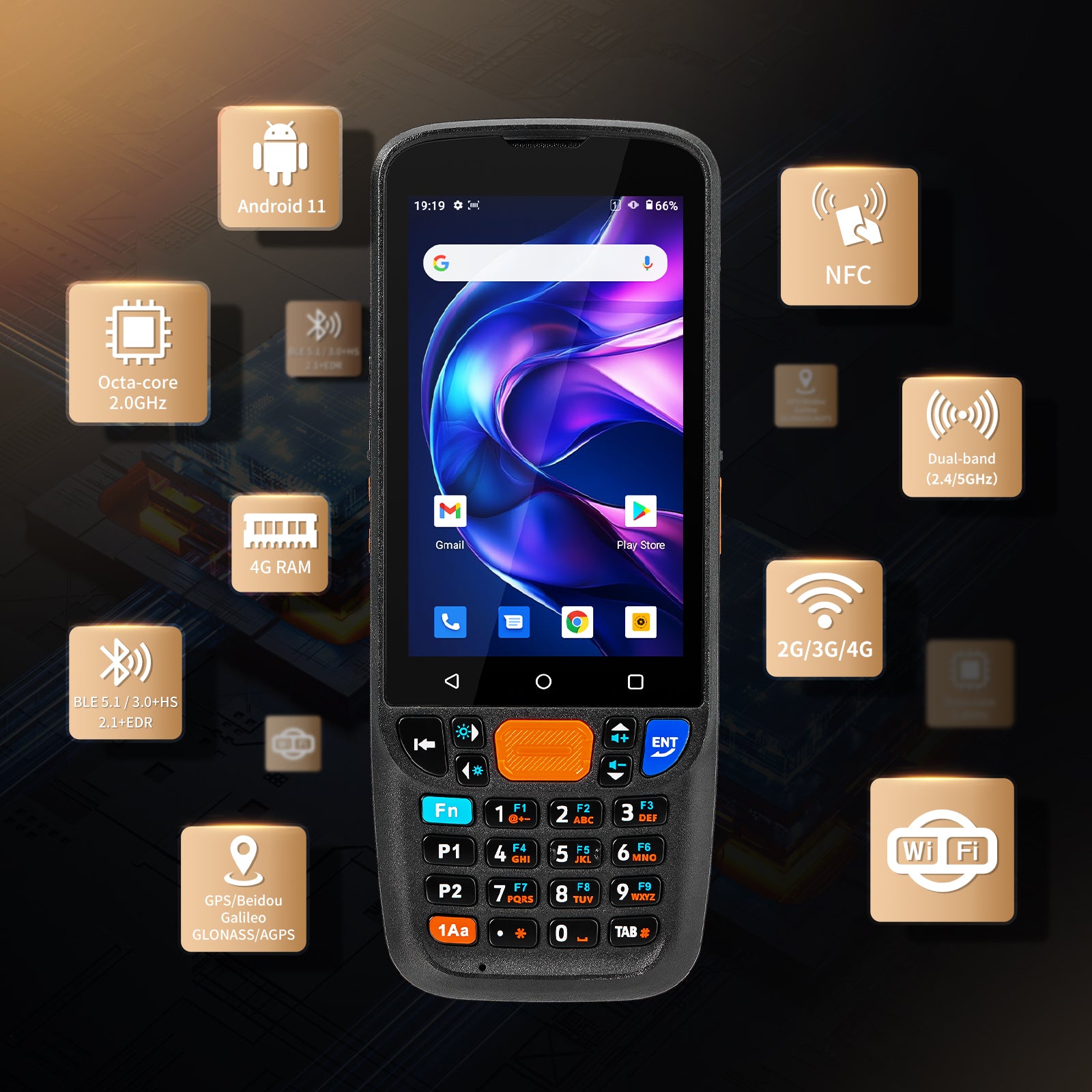 Q500 PDA Scanner - High Performance Barcode Scanner for Retail, Warehouse & Inventory Management | Fast & Accurate Scanning for Efficient Business Operations