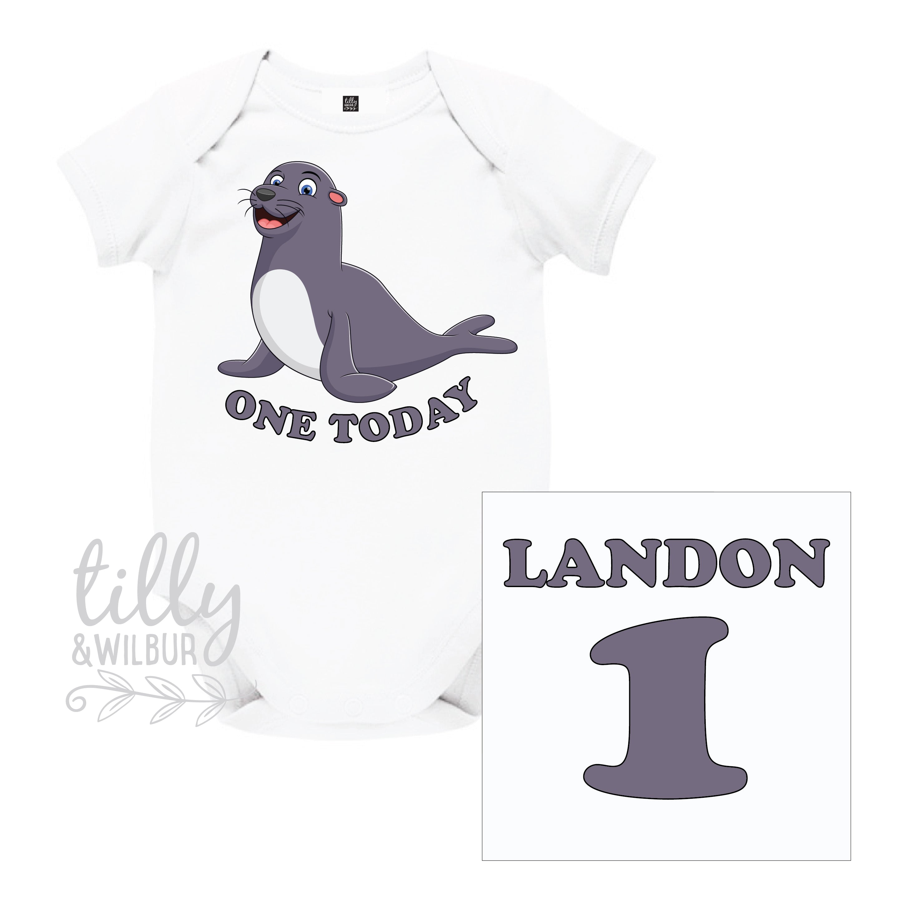 Personalized 1st Birthday Bodysuit with Name - Custom Baby Outfit for Birthday Party & Photo Shoots