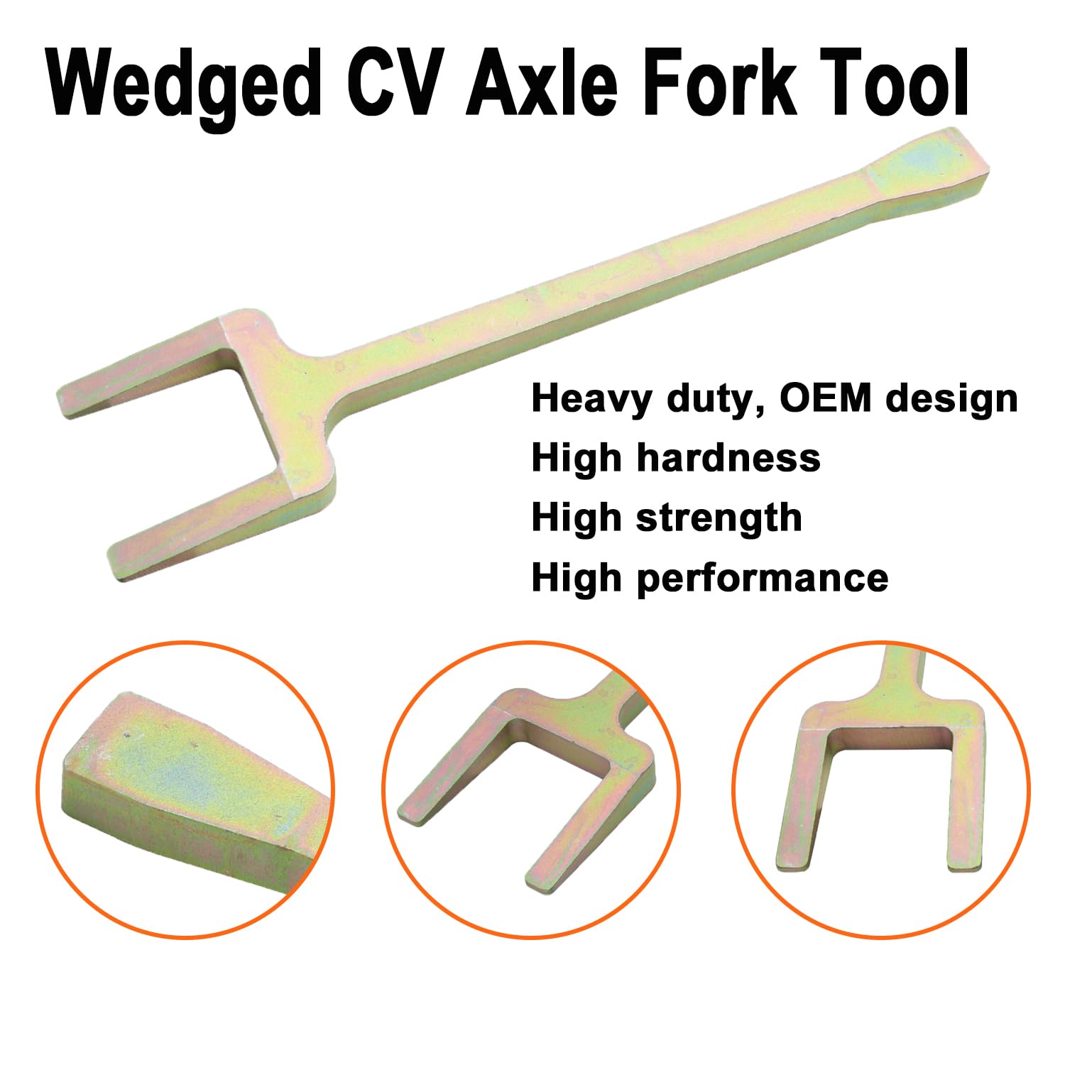 12020 Inner CV Axle Removal Tool Kit - 2PC Fork & Shim Tool for FWD Vehicles | Half-Shaft Drive Axle Extractor | Professional CV Joint Service Tool for Mechanics & DIY Auto Repair | Perfect for Honda, Toyota, Ford, Chevy & More