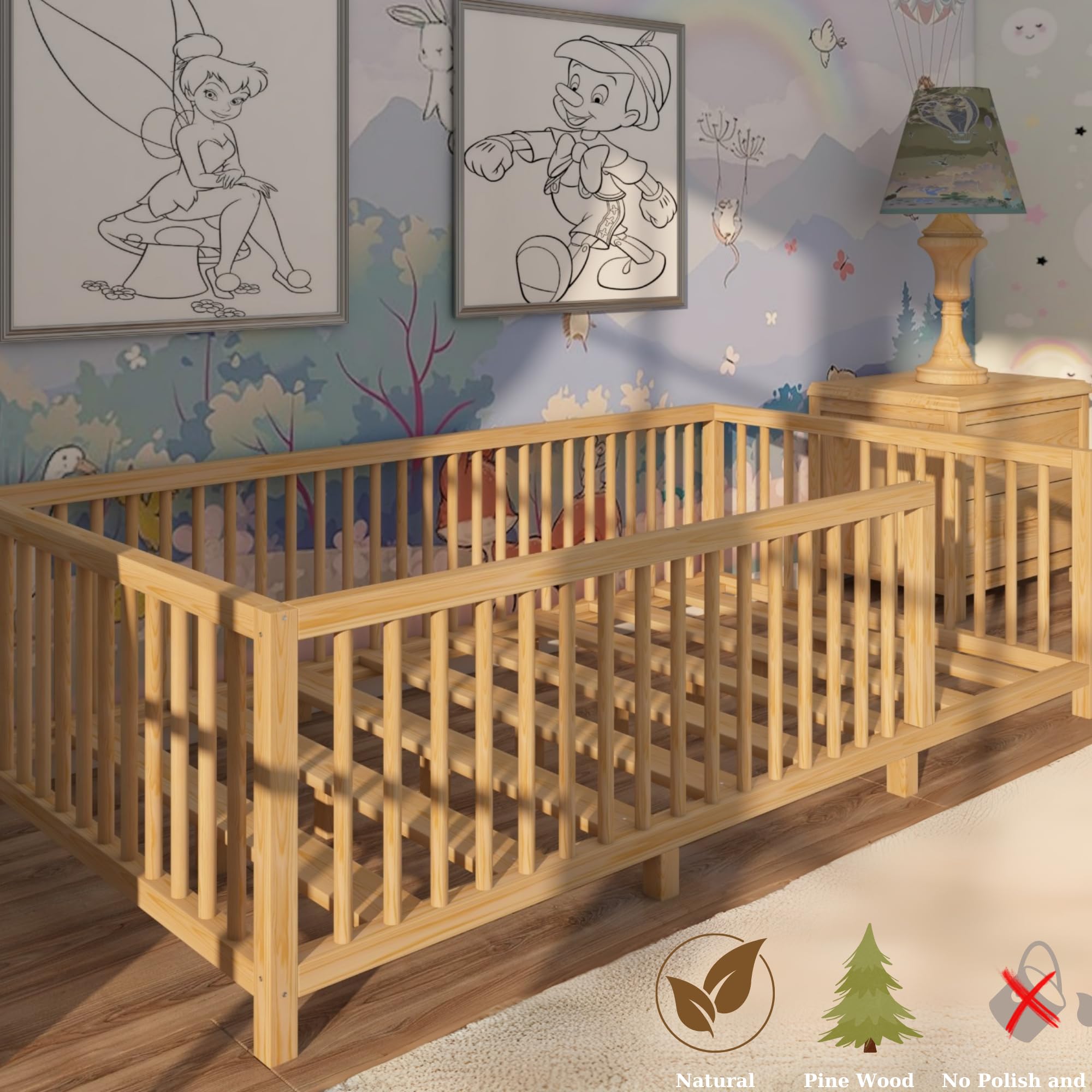 Montessori Floor Bed for Toddlers - 60