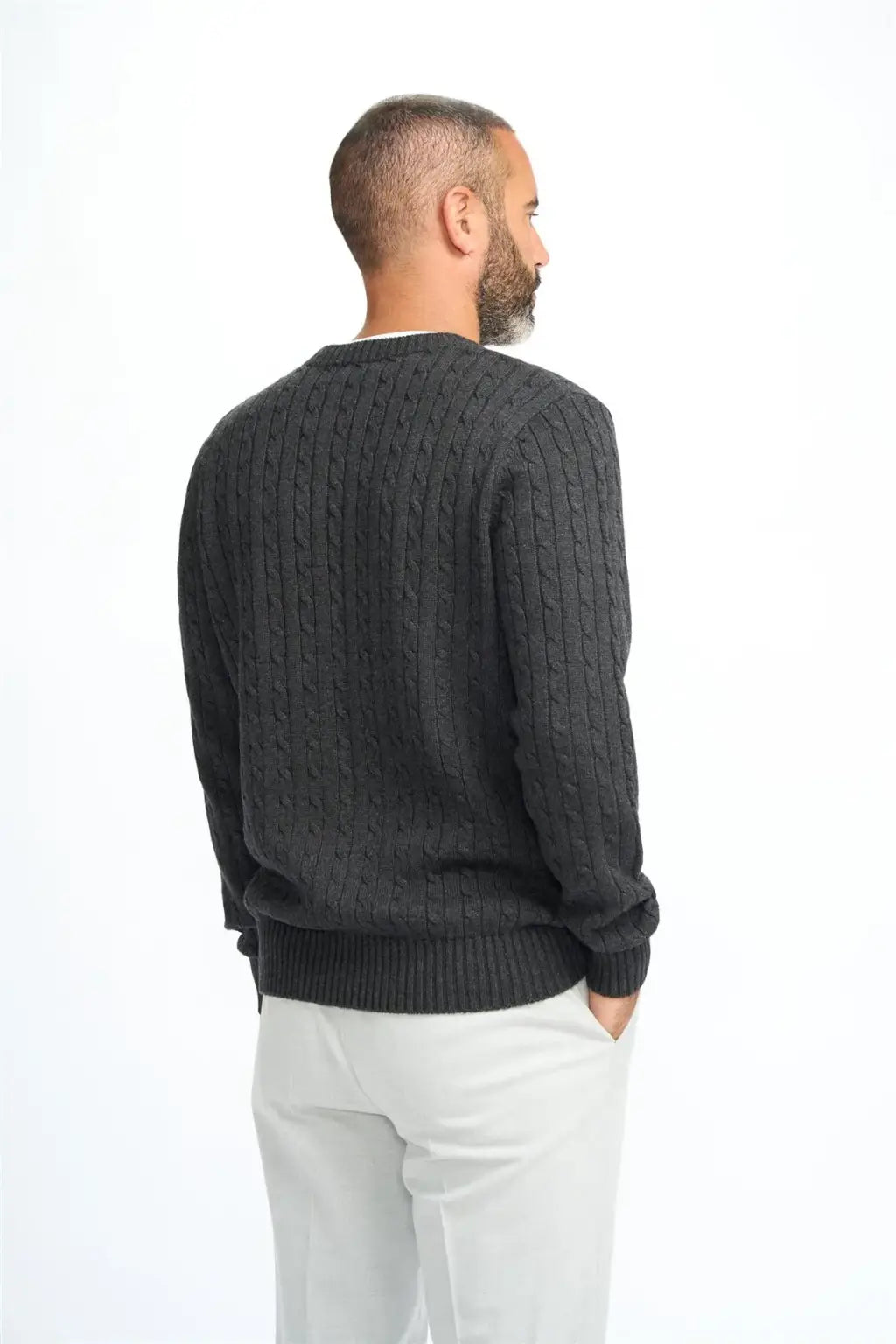 Cavani Men's Foston Cebel Jumper - Stylish Knit Sweater for Casual Wear & Winter Outfits | Perfect for Office, Dates & Holiday Gatherings