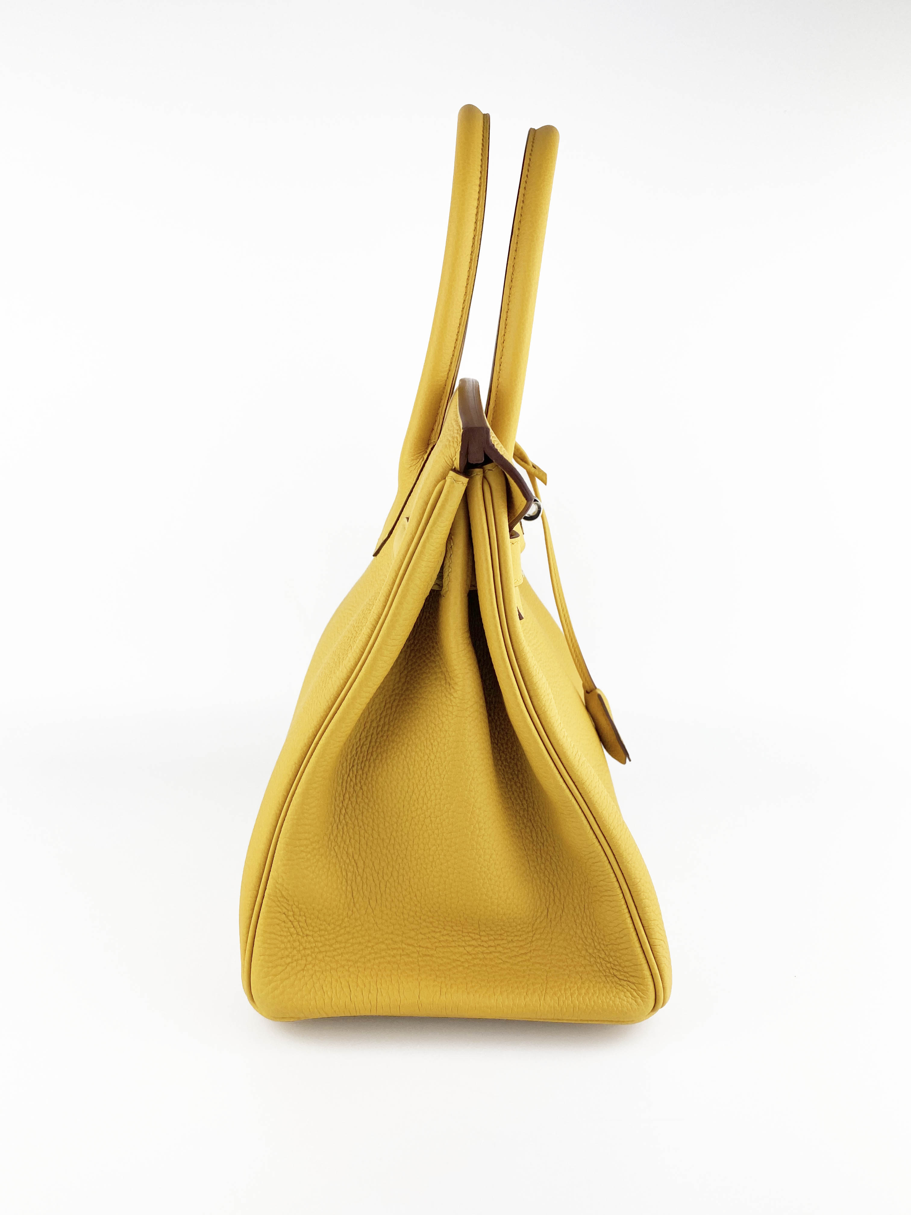 Hermes Jaune Amber Birkin 30 Bag - Authentic Luxury Handbag for Women | Perfect for Work, Travel & Special Occasions