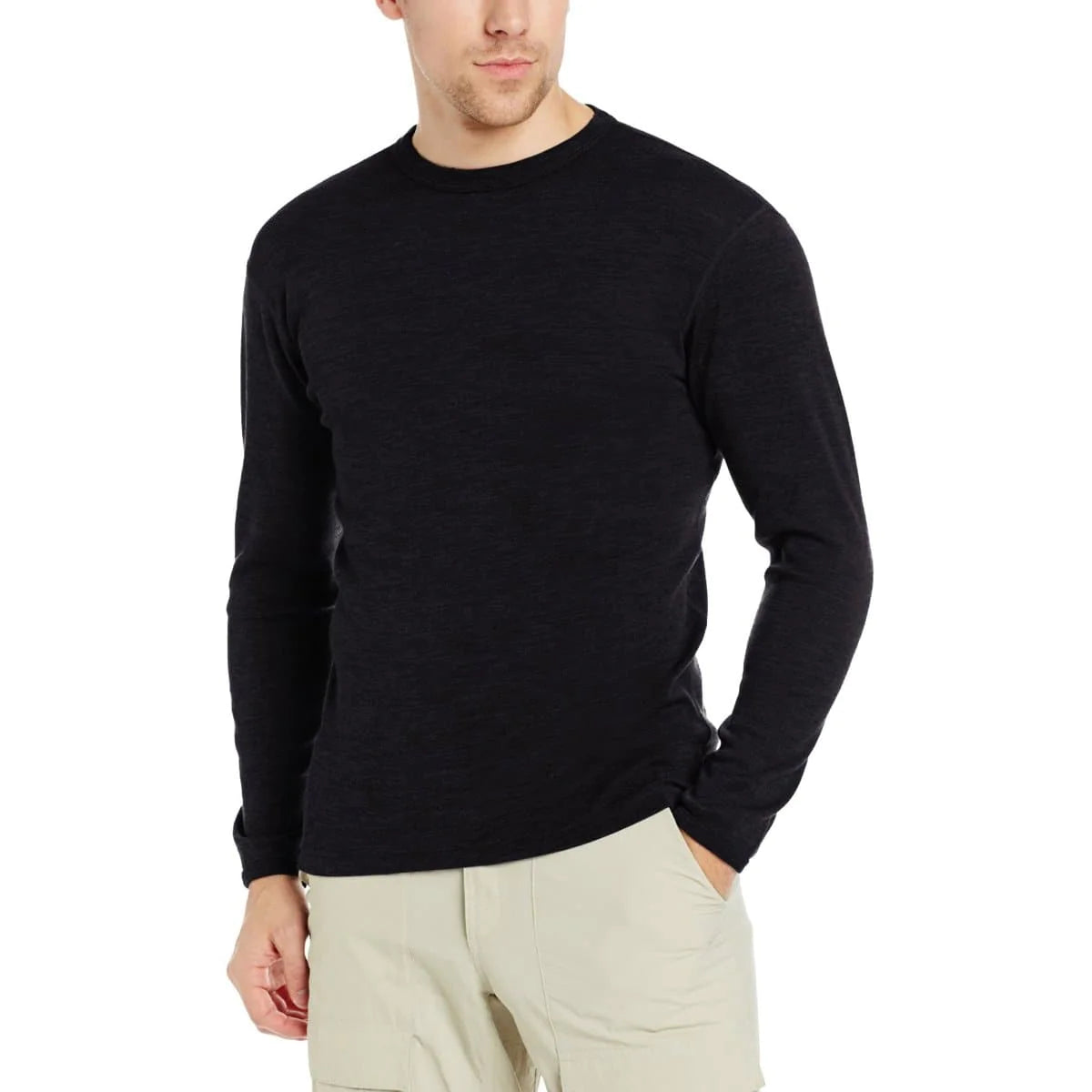 Men's Merino Wool Chocorua Crew Midweight Sweater - Soft & Warm Natural Fiber Pullover for Outdoor Hiking, Camping & Winter Layering