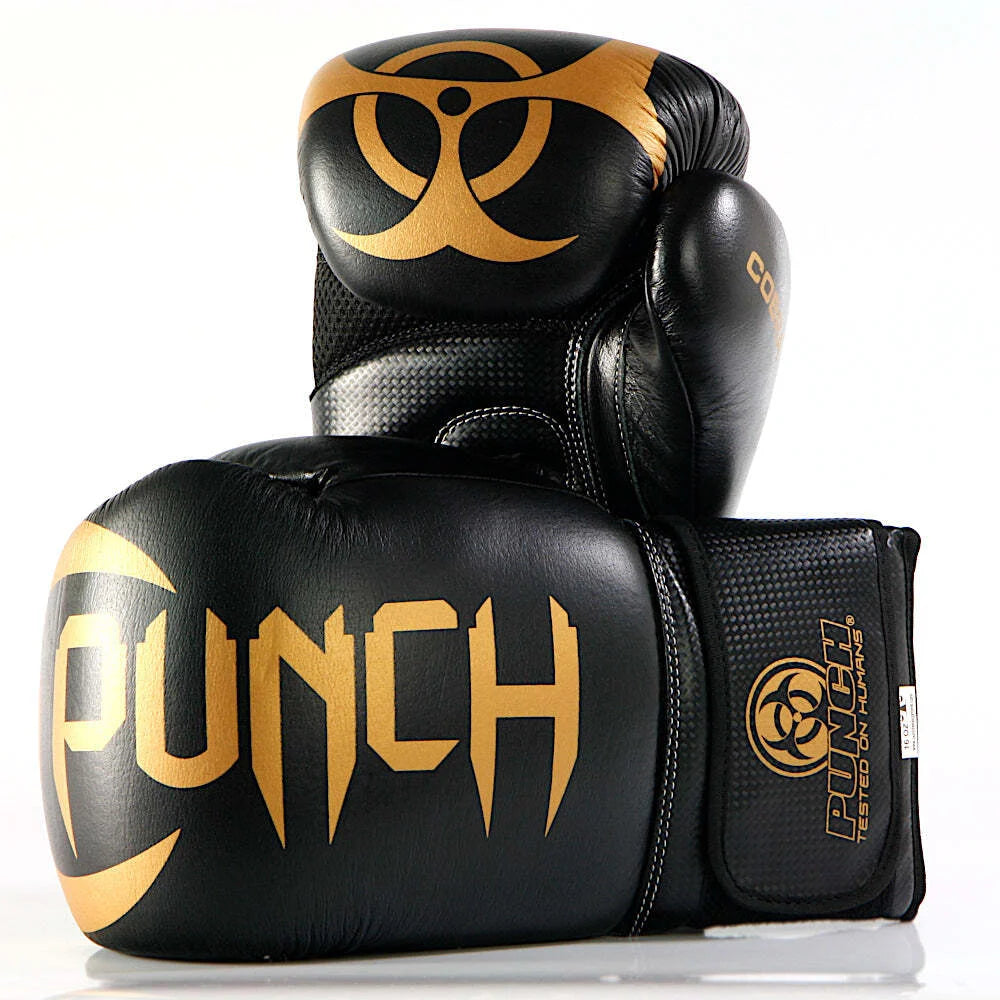 Urban™ COBRA Boxing Gloves for Men & Women - Premium Black & Gold Training Gloves for Boxing, MMA, Kickboxing & Fitness Workouts - Ideal for Sparring, Bag Work & Gym Training