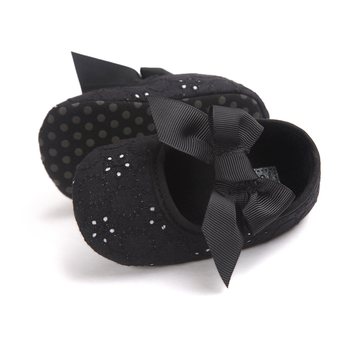 Baby Girls Mary Jane Flats - Anti-Slip Rubber Sole Bow Dress Shoes for Toddlers | Perfect for Princess Costumes, Parties & Everyday Wear
