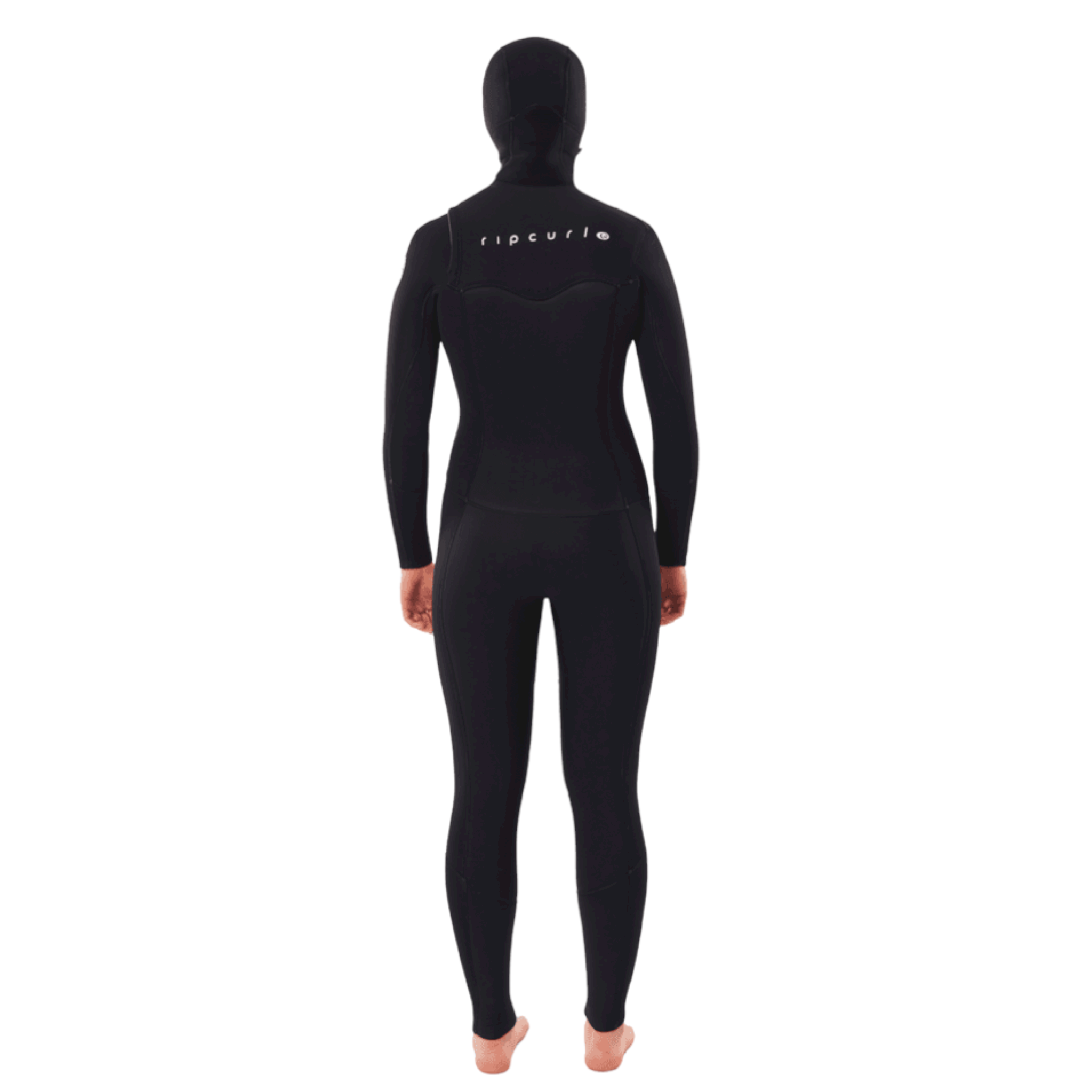 Rip Curl Women's Dawn Patrol 5/4 Chest Zip Hooded Wetsuit - Premium Neoprene Full Body Wetsuit for Surfing, Diving & Water Sports - Cold Water Protection & Comfort Fit