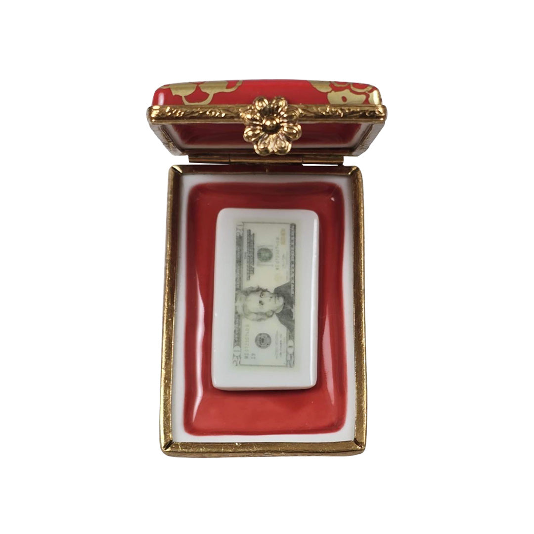 Lunar New Year Red Envelope Limoges Box - Chinese New Year Money Gift Holder for Good Luck & Blessings - Perfect for Holiday Gifts, Wedding Favors & Home Decor