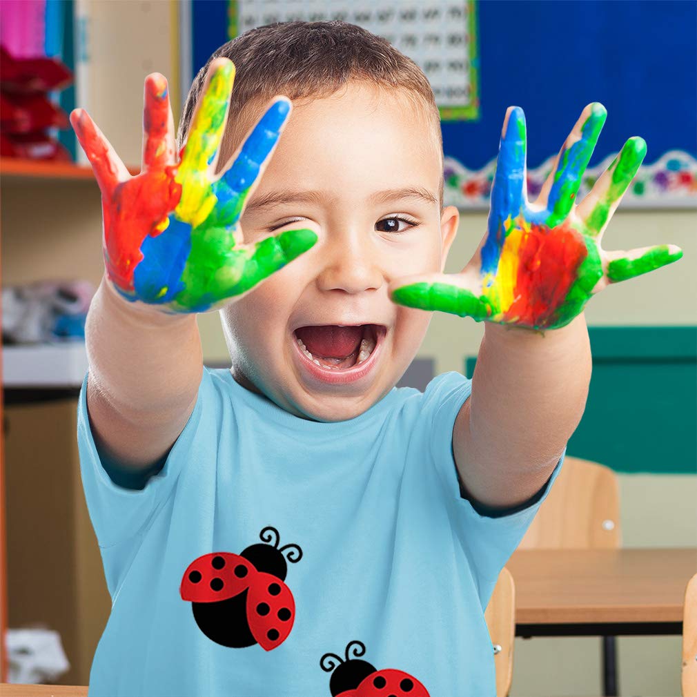 Adorable Black & Red Ladybug Toddler T-Shirt - Funny Bug Print Tee for Boys & Girls (Ages 2-4) | Perfect for Playdates, Birthday Parties & Cute Photo Ops