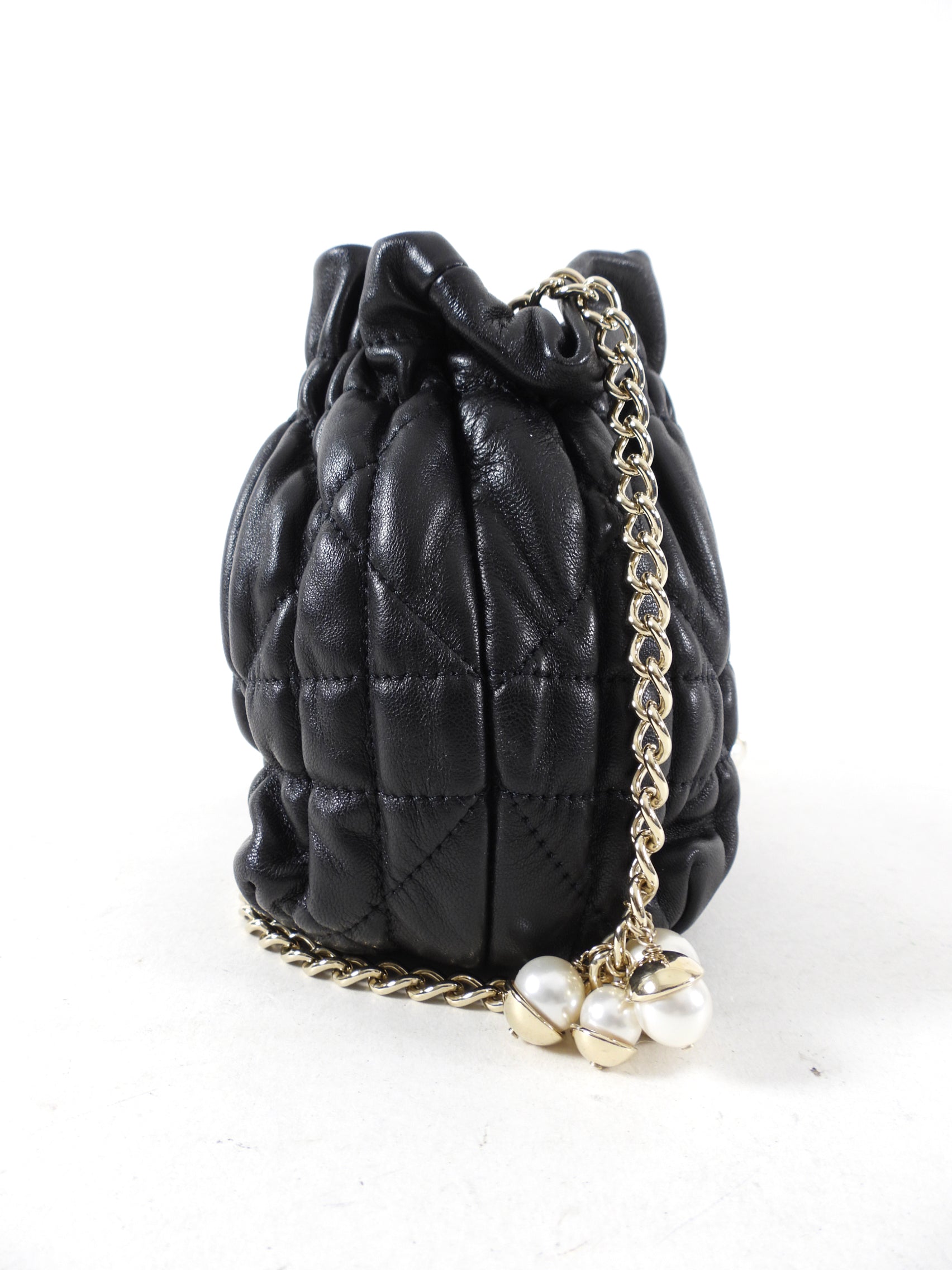 Dior Delices Small Black Cannage Chain Strap Crossbody Bag - Elegant Evening Out & Date Night Essential