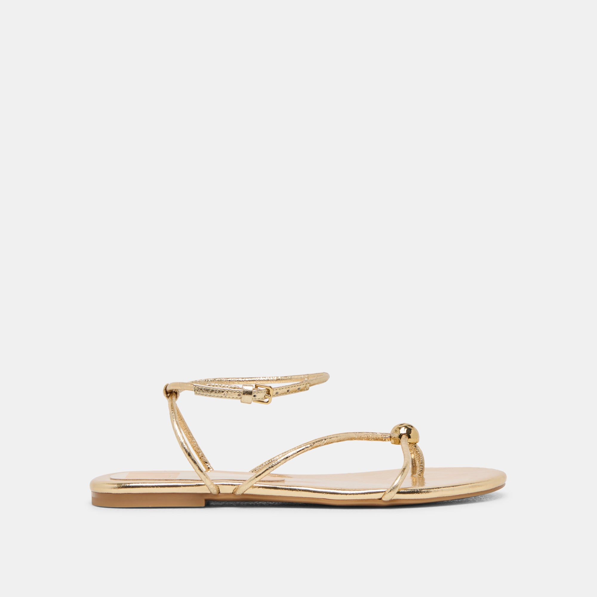 KENLEY Women's Gold Leather Sandals - Comfortable & Stylish Summer Casual Footwear for Beach, Vacation, and Everyday Wear