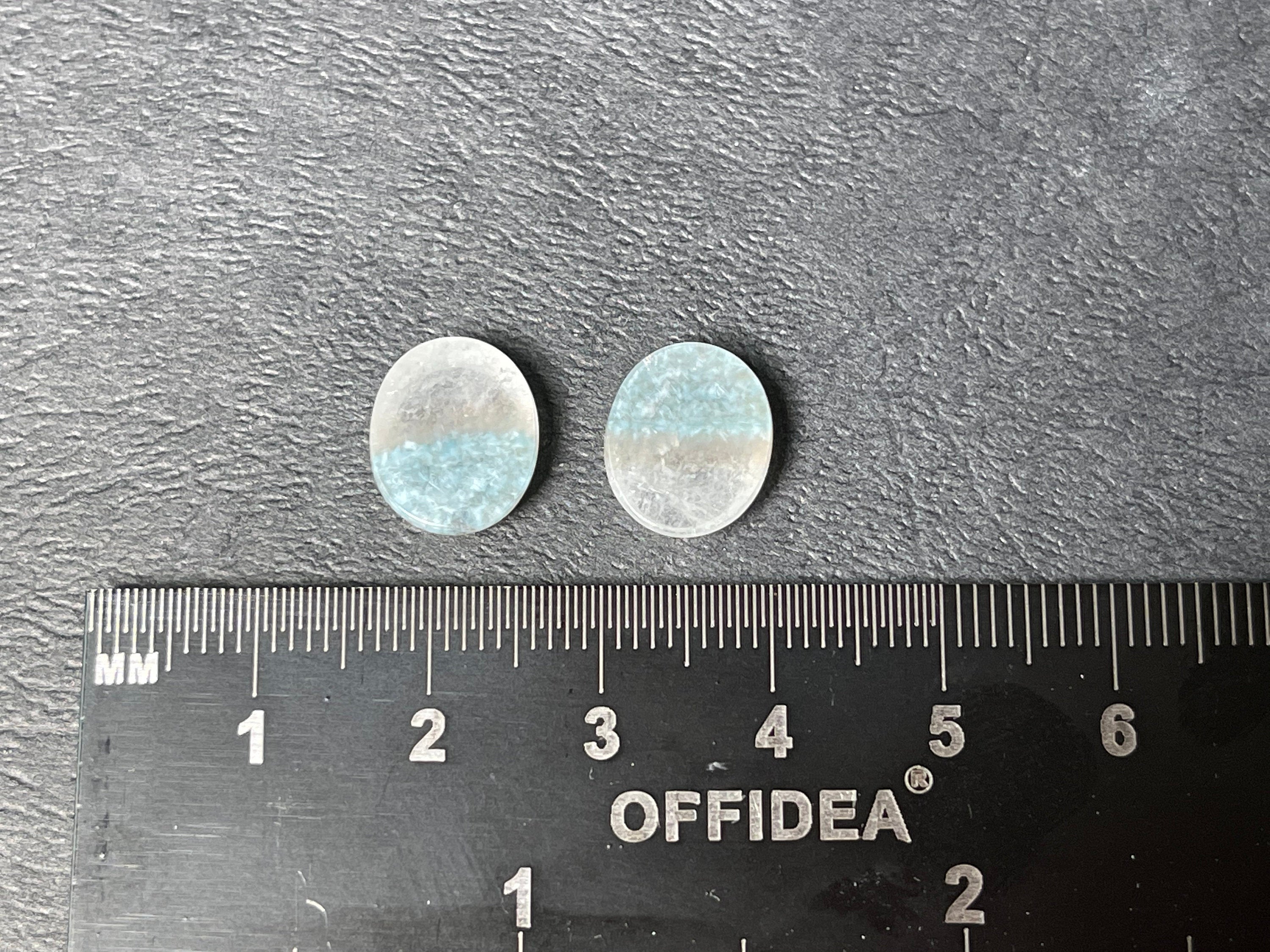 GILALITE Cabochons | Medusa Paraiba Quartz Striped Oval Gemstones for Jewelry Making (43799) | Perfect for Necklaces, Earrings & DIY Craft Projects