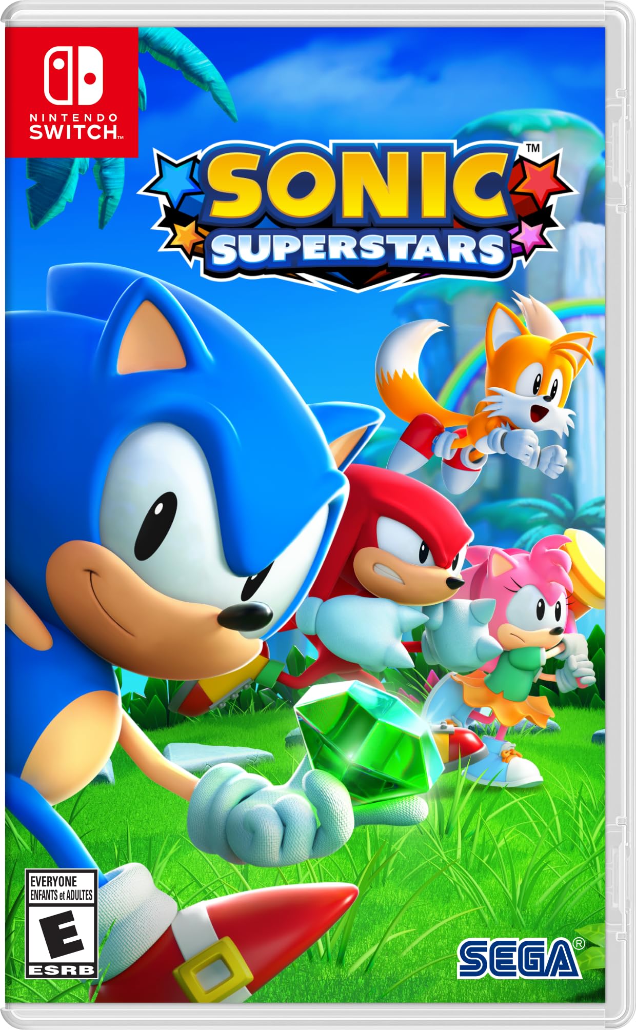 Sonic Superstars Game for Nintendo Switch - Fast-Paced Adventure & Multiplayer Fun - Perfect for Family Game Nights & Travel Entertainment
