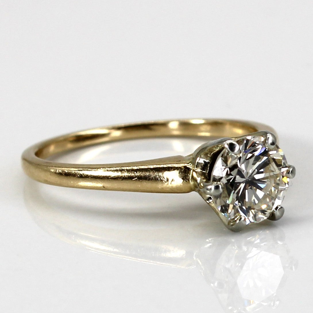 0.95ct VS1/VS2 G/H Six Prong Solitaire Diamond Engagement Ring - Size 6.25 - Perfect for Proposals, Anniversaries & Wedding Bands