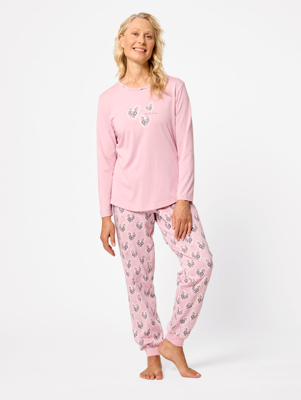 Wild Love Printed Pajama Set for Women - Soft & Comfortable Sleepwear - Perfect for Lounging, Sleepovers & Relaxing at Home