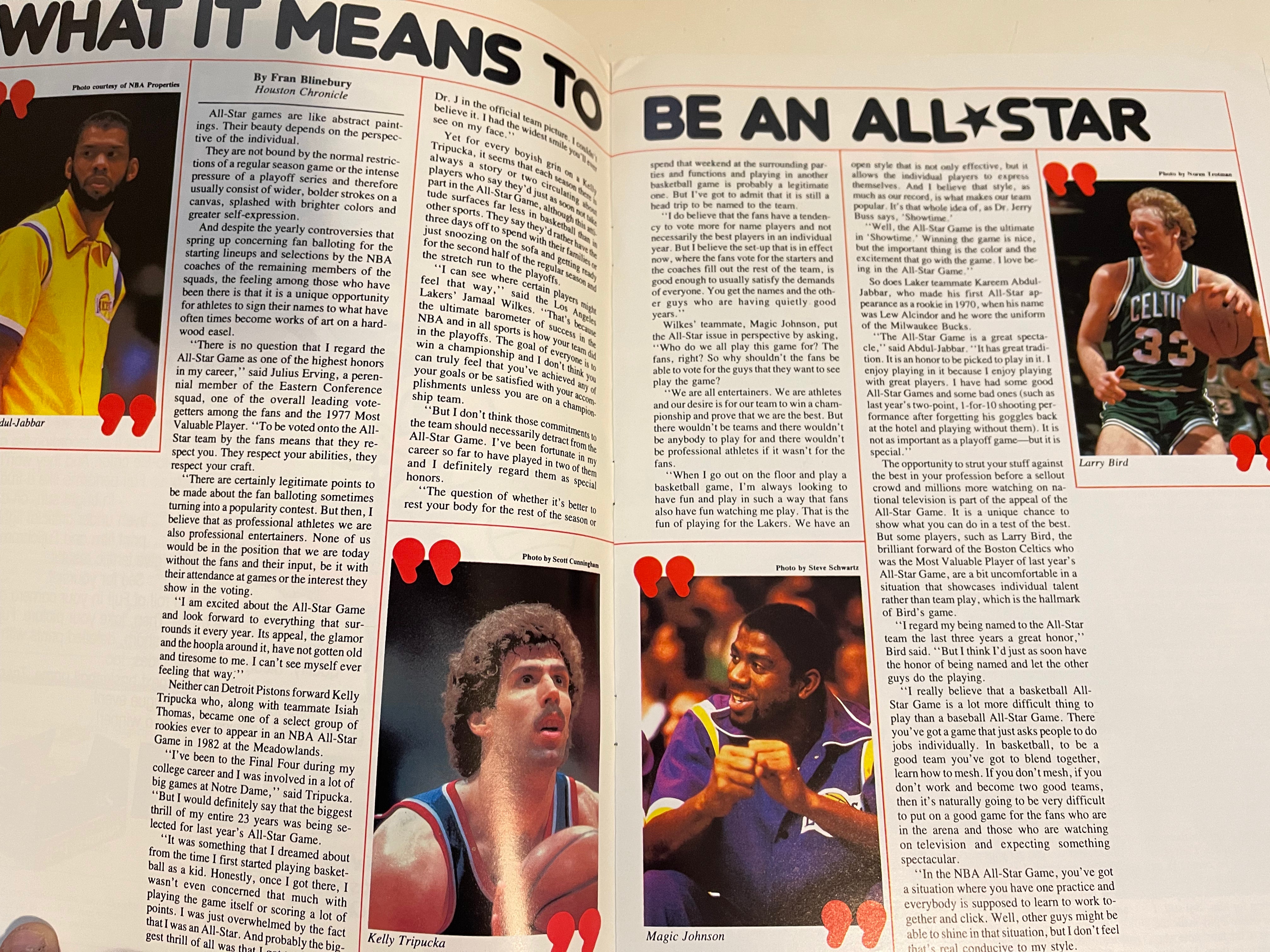 1983 NBA All-Star Game Official Program - Vintage Collectible Basketball Memorabilia for Sports Fans and Collectors - Perfect for Display, Gifts, and Nostalgic Sports Decor