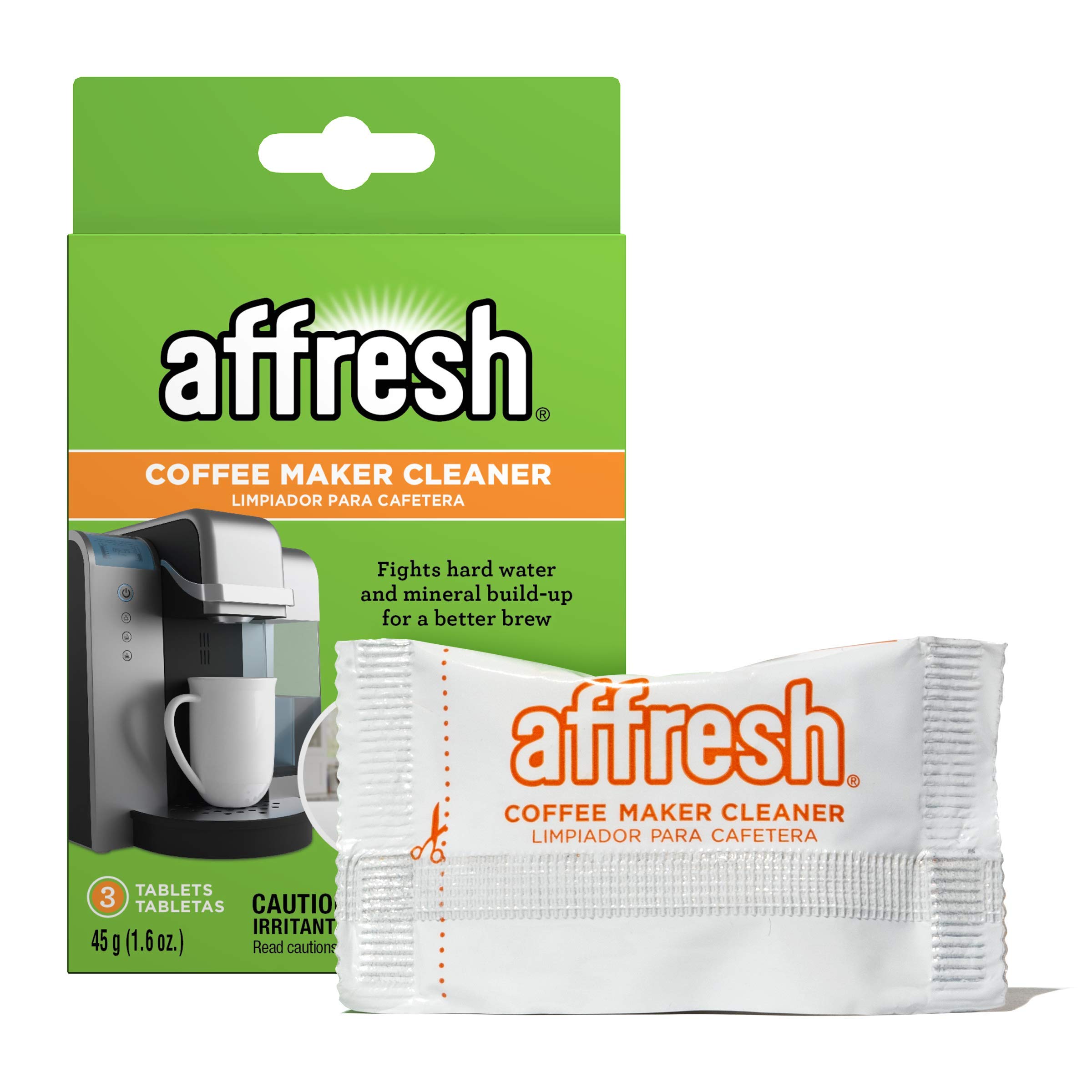Affresh Dishwasher and Coffee Maker Cleaning Tablets | 6-Pack Dishwasher Cleaner + 3-Pack Coffee Machine Descaler | Deep Clean & Remove Buildup for Sparkling Dishes & Fresh Coffee