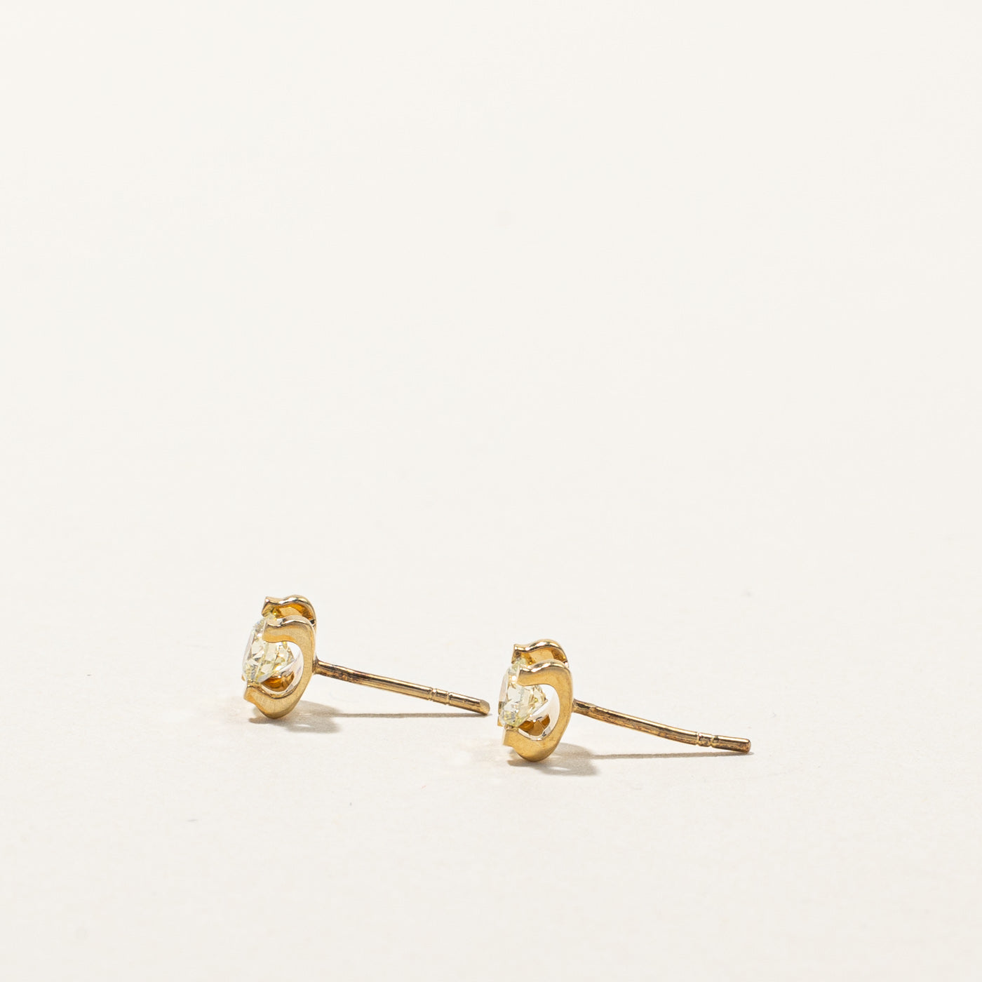 0.40ctw Prong Set Diamond Stud Earrings for Women - Sparkling Round Cut White Gold Earrings for Everyday Wear & Special Occasions