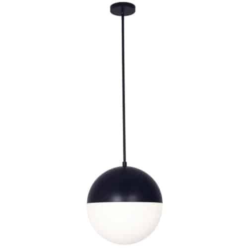 Dainolite Transitional 3-Light Pendant Ceiling Fixture in Black - Modern Close-to-Ceiling Lighting for Dining Room, Kitchen or Bedroom