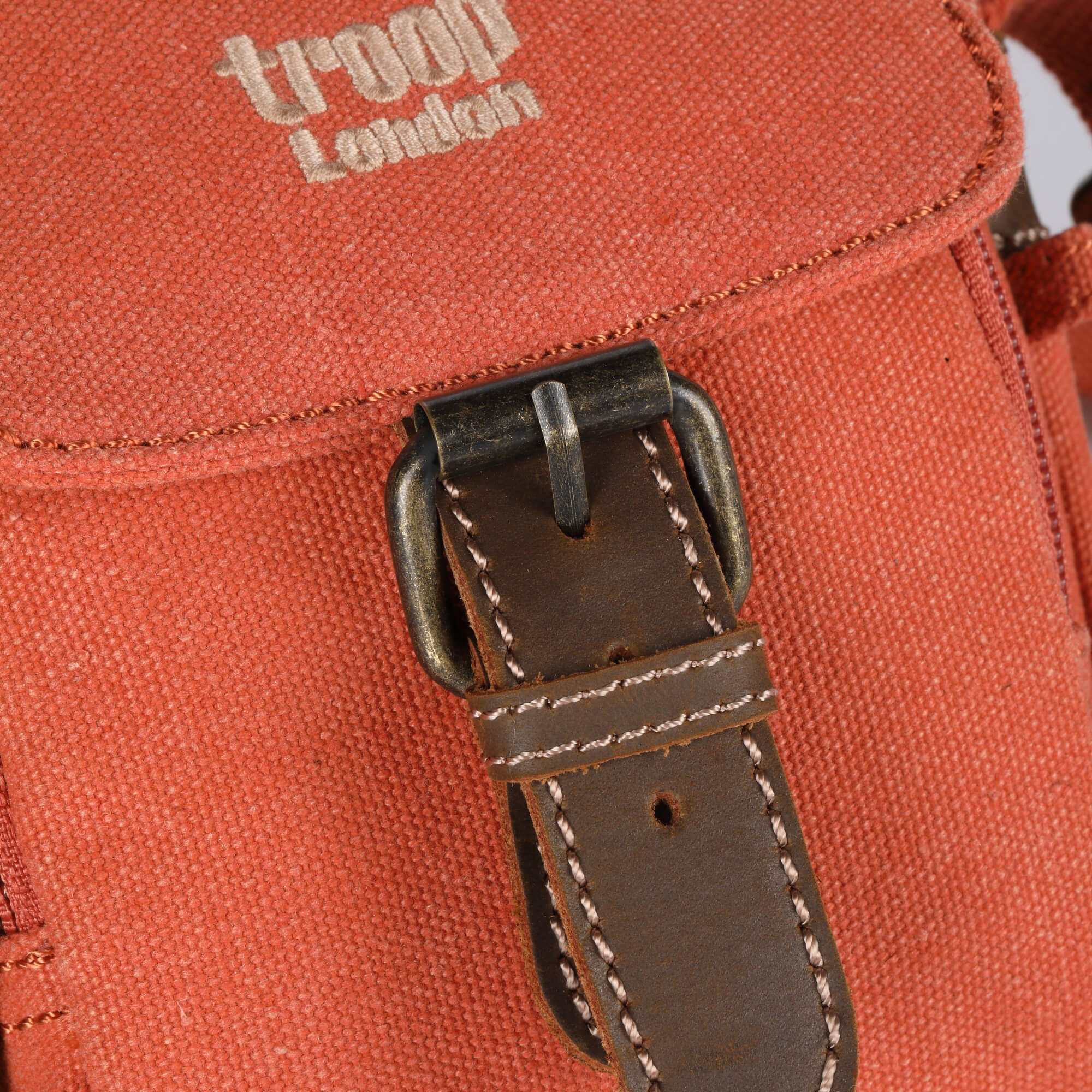 TRP0213 Troop London Classic Canvas Crossbody Bag for Men & Women - Stylish & Durable Everyday Shoulder Bag for Work, Travel & Casual Outings