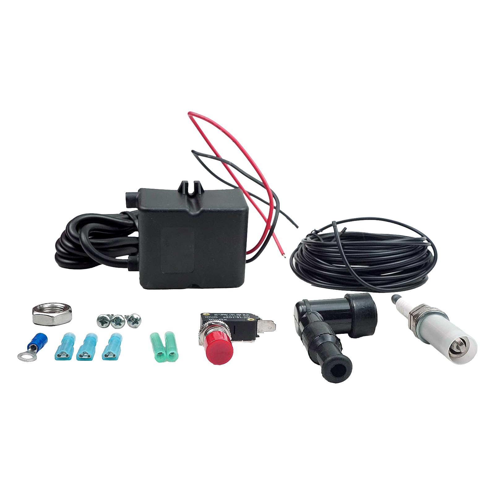 Dual Flamethrower Kit for Motorcycles & Cars - Exhaust Flame Thrower Replacement Compatible with BFTKAFK-Single Vehicles, Trucks - Complete Installation Accessories Included - Perfect for Racing, Car Shows & Custom Vehicle Upgrades