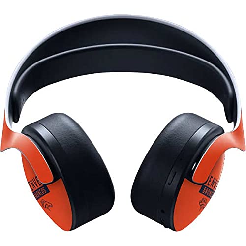 Officially Licensed NFL Denver Broncos Orange Performance Series Gaming Skin Decal for PS5 Pulse 3D Wireless Headset - Custom Protective Cover for Gamers & Football Fans - Perfect for Gaming Sessions, Collectors & Team Spirit Display