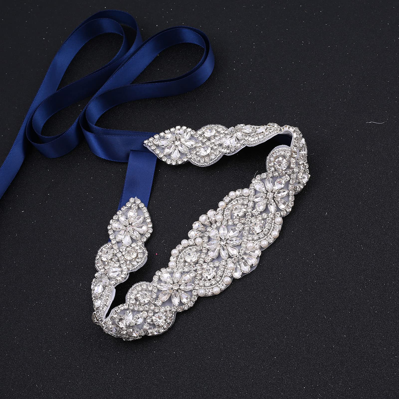 Sparkling Rhinestone Wedding Belt for Bride & Bridesmaids - Elegant Crystal Sash for Wedding Dresses & Bridal Accessories - Perfect for Bridal Showers, Receptions & Formal Events