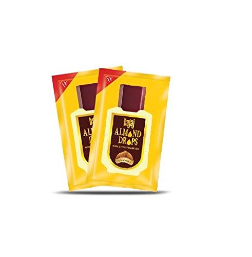 Bajaj Almond Drops Hair Oil - 3ml (Pack of 100) - Natural Hair Growth Treatment for Dry & Damaged Hair - Perfect for Daily Scalp Massage & Hair Care Routine
