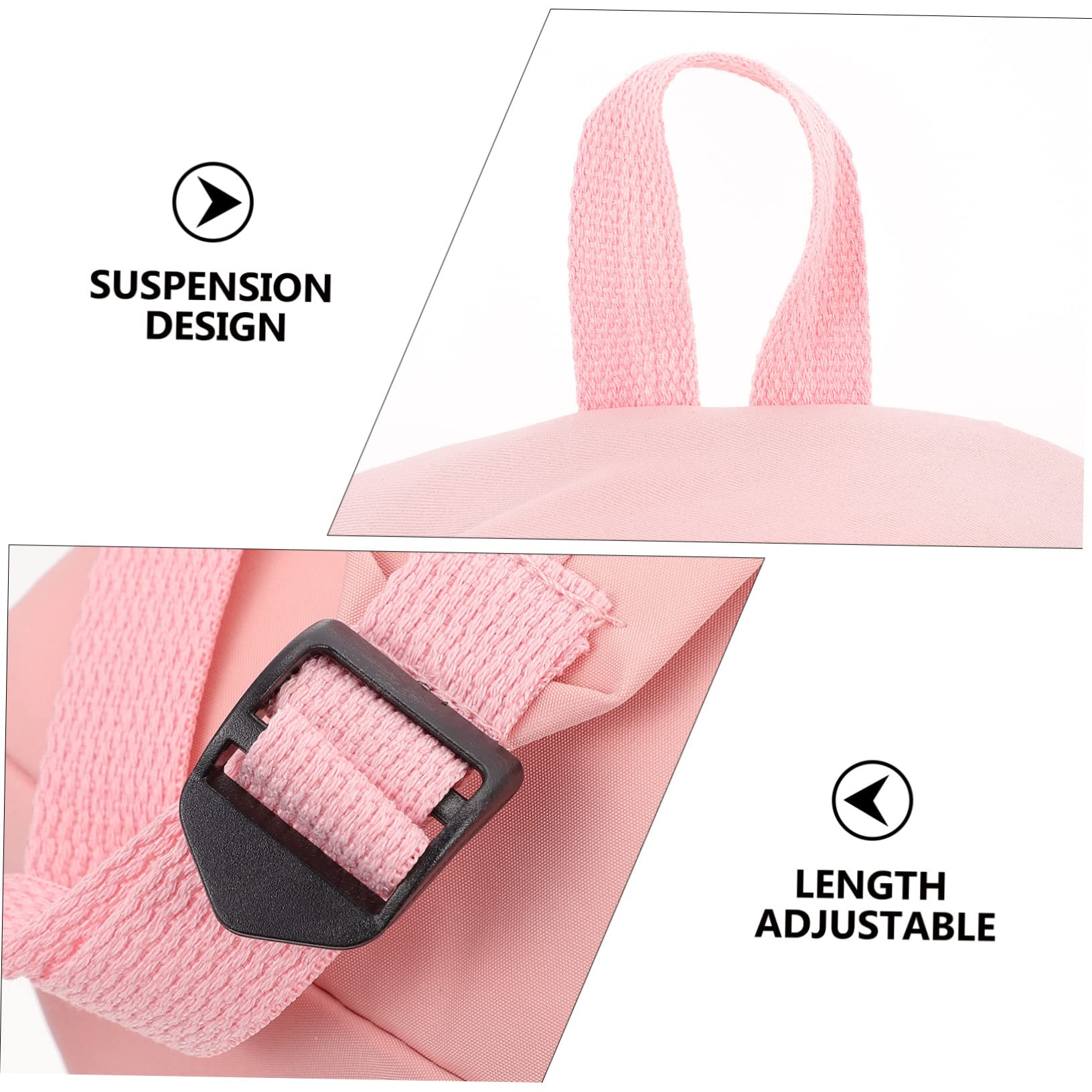 GALPADA 5-Piece Bunny Design Backpack Set - Lightweight Travel Bags for Kids, Durable Nylon School Backpack with Zipper Closure (Perfect for School, Travel, Shopping & Outdoor Adventures)